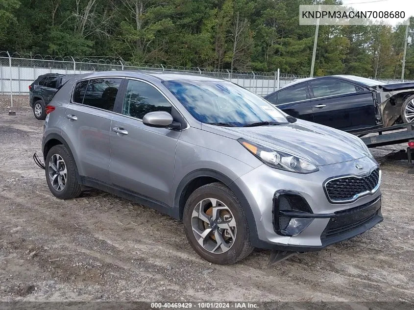 2022 Kia Sportage Lx VIN: KNDPM3AC4N7008680 Lot: 40469429