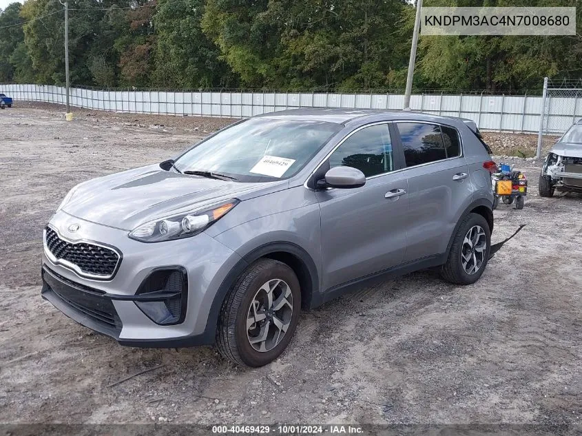 2022 Kia Sportage Lx VIN: KNDPM3AC4N7008680 Lot: 40469429