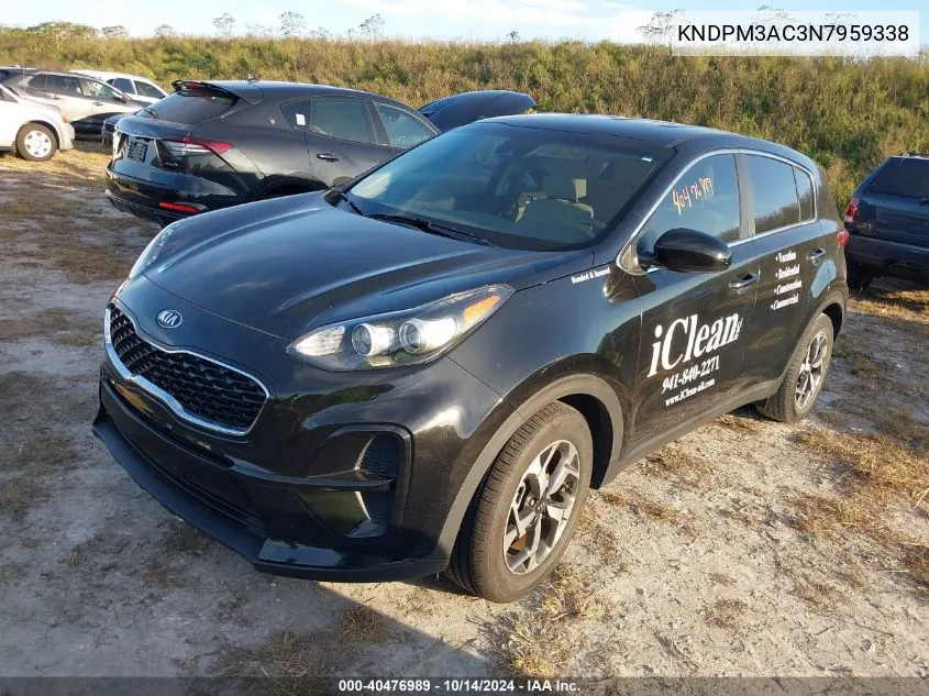 2022 Kia Sportage Lx VIN: KNDPM3AC3N7959338 Lot: 40476989