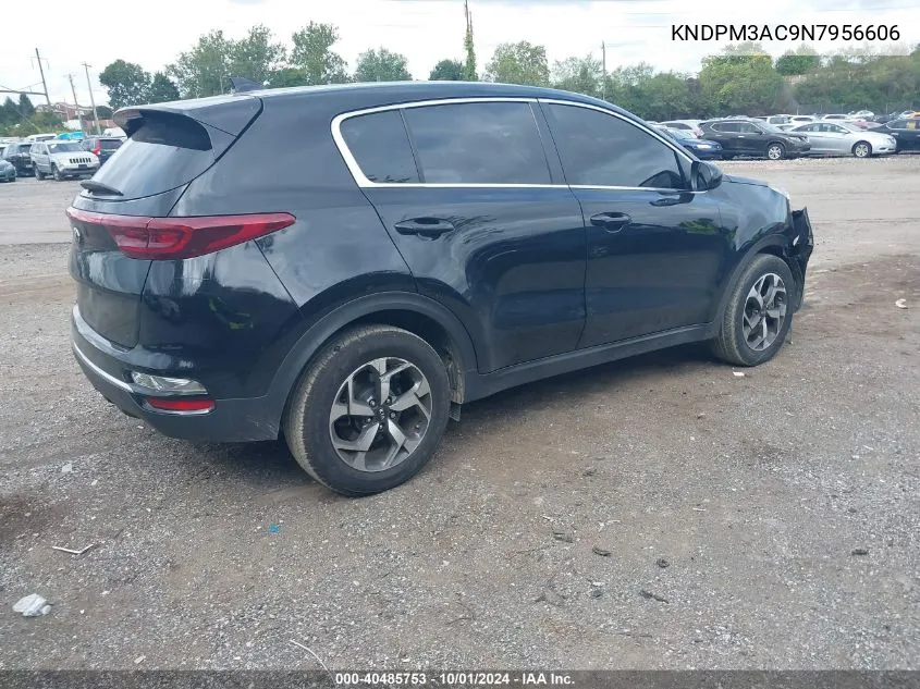 2022 Kia Sportage Lx VIN: KNDPM3AC9N7956606 Lot: 40485753