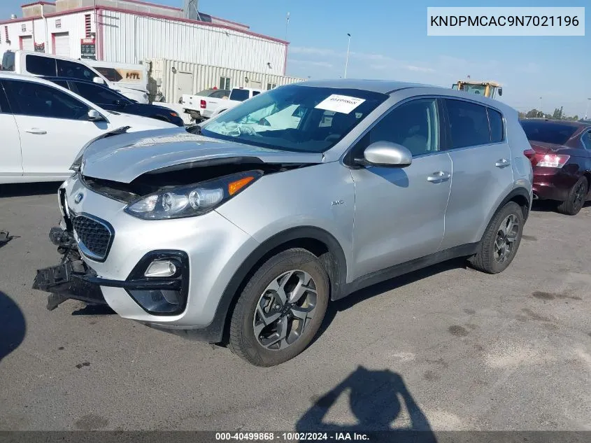 2022 Kia Sportage Lx VIN: KNDPMCAC9N7021196 Lot: 40499868