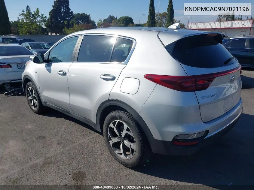 2022 Kia Sportage Lx VIN: KNDPMCAC9N7021196 Lot: 40499868