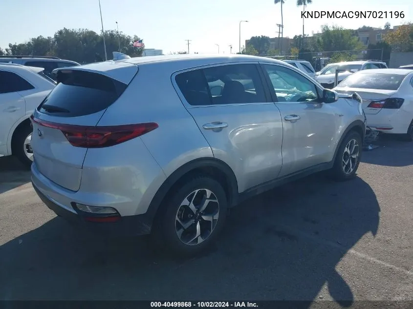 2022 Kia Sportage Lx VIN: KNDPMCAC9N7021196 Lot: 40499868