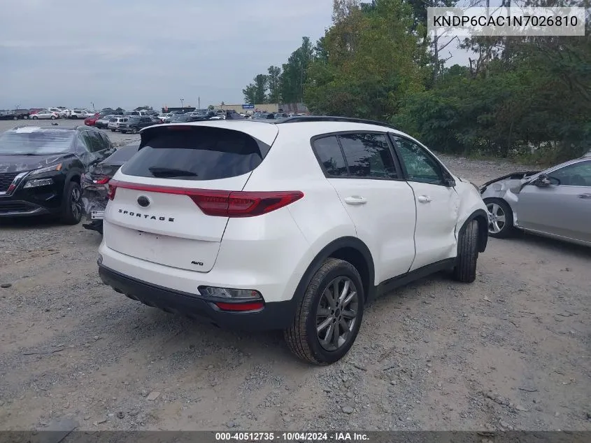 2022 Kia Sportage Nightfall Edition VIN: KNDP6CAC1N7026810 Lot: 40512735