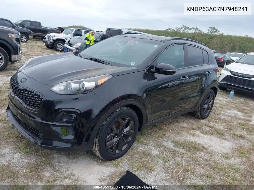 2022 Kia Sportage S VIN: KNDP63AC7N7948241 Lot: 40513280