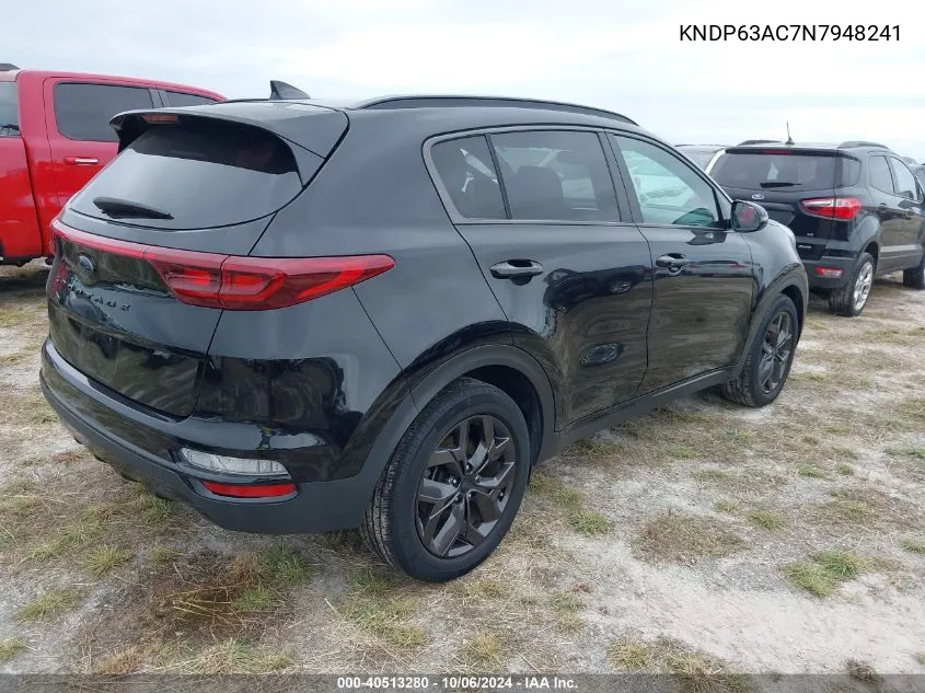 2022 Kia Sportage S VIN: KNDP63AC7N7948241 Lot: 40513280