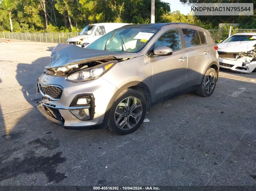 2022 Kia Sportage Ex VIN: KNDPN3AC1N795544 Lot: 40516392