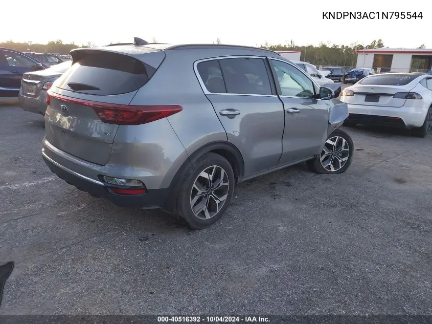 2022 Kia Sportage Ex VIN: KNDPN3AC1N795544 Lot: 40516392