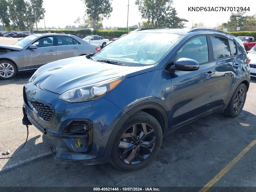 2022 Kia Sportage Nightfall Edition VIN: KNDP63AC7N7012944 Lot: 40521448