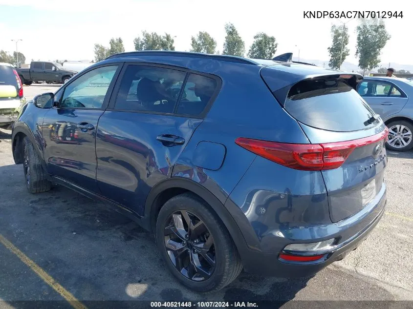 2022 Kia Sportage Nightfall Edition VIN: KNDP63AC7N7012944 Lot: 40521448