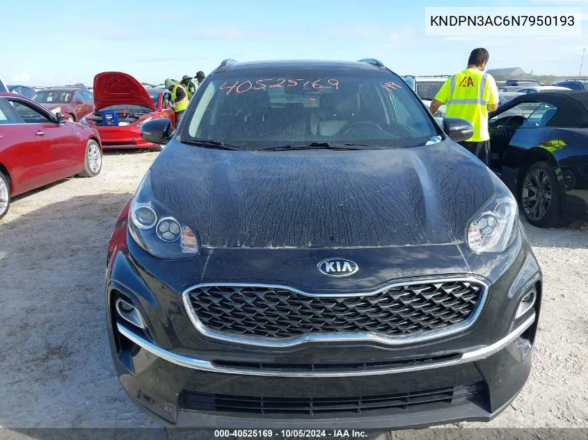 2022 Kia Sportage Ex VIN: KNDPN3AC6N7950193 Lot: 40525169