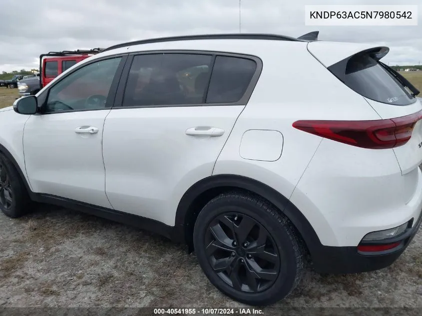 2022 Kia Sportage Nightfall Edition VIN: KNDP63AC5N7980542 Lot: 40541955