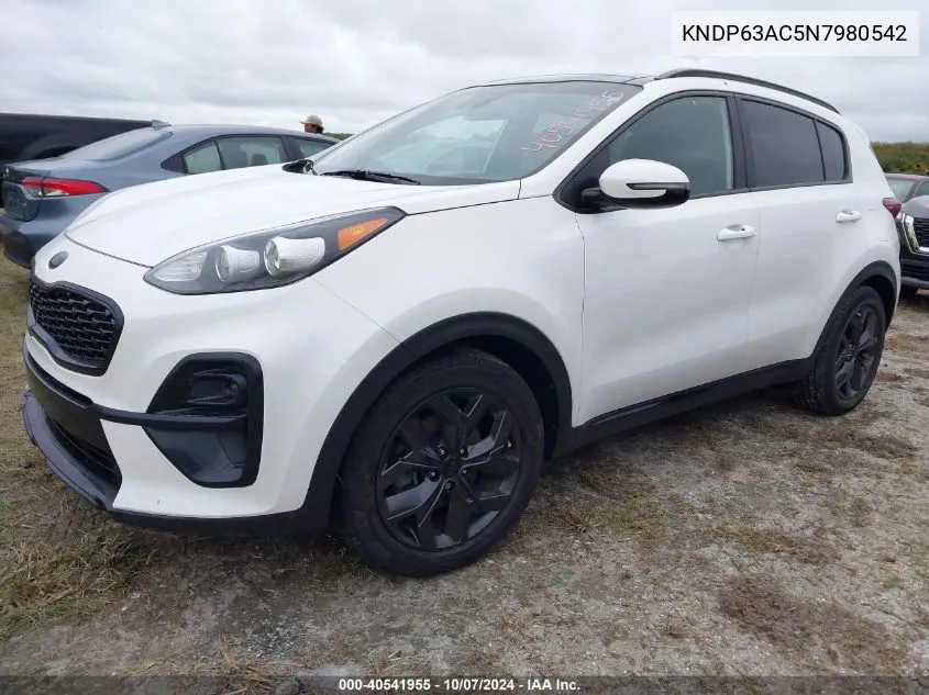 2022 Kia Sportage Nightfall Edition VIN: KNDP63AC5N7980542 Lot: 40541955