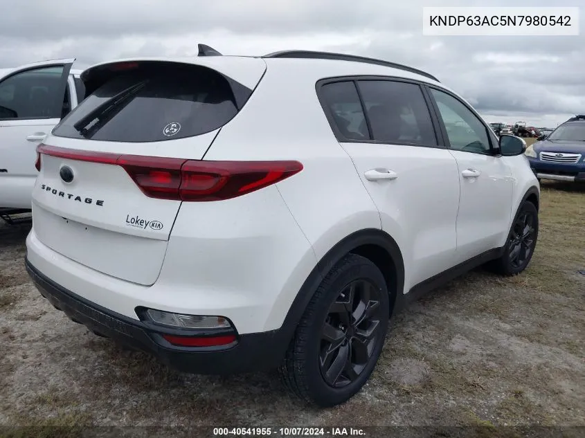 2022 Kia Sportage Nightfall Edition VIN: KNDP63AC5N7980542 Lot: 40541955