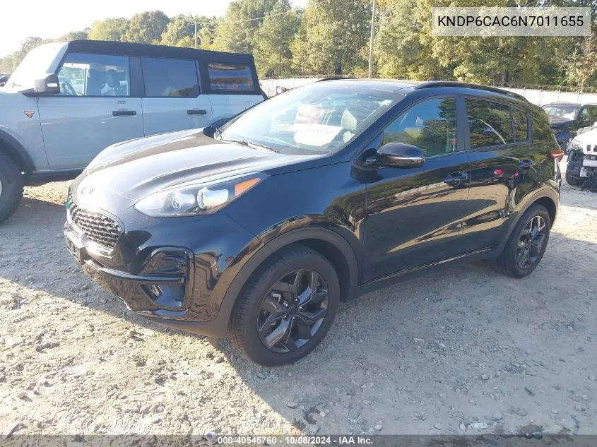 2022 Kia Sportage S VIN: KNDP6CAC6N7011655 Lot: 40545760