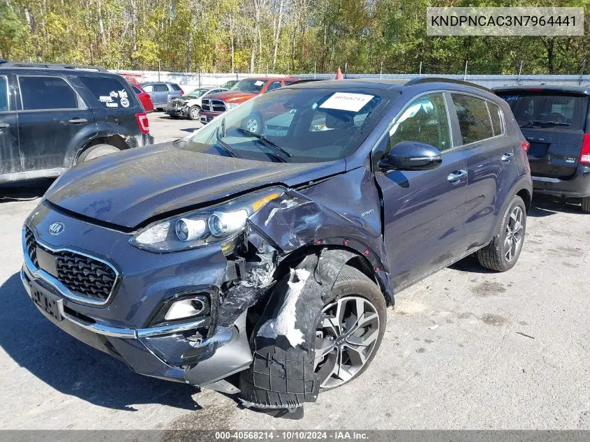 KNDPNCAC3N7964441 2022 Kia Sportage Ex