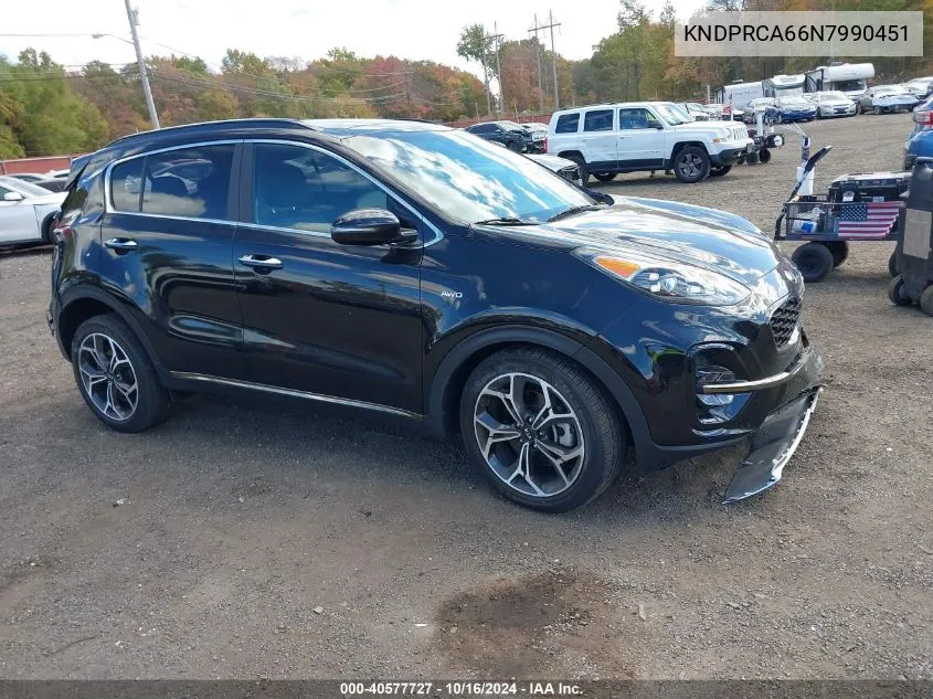 2022 Kia Sportage Sx Turbo VIN: KNDPRCA66N7990451 Lot: 40577727