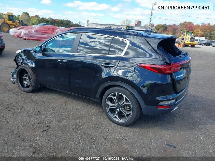 2022 Kia Sportage Sx Turbo VIN: KNDPRCA66N7990451 Lot: 40577727