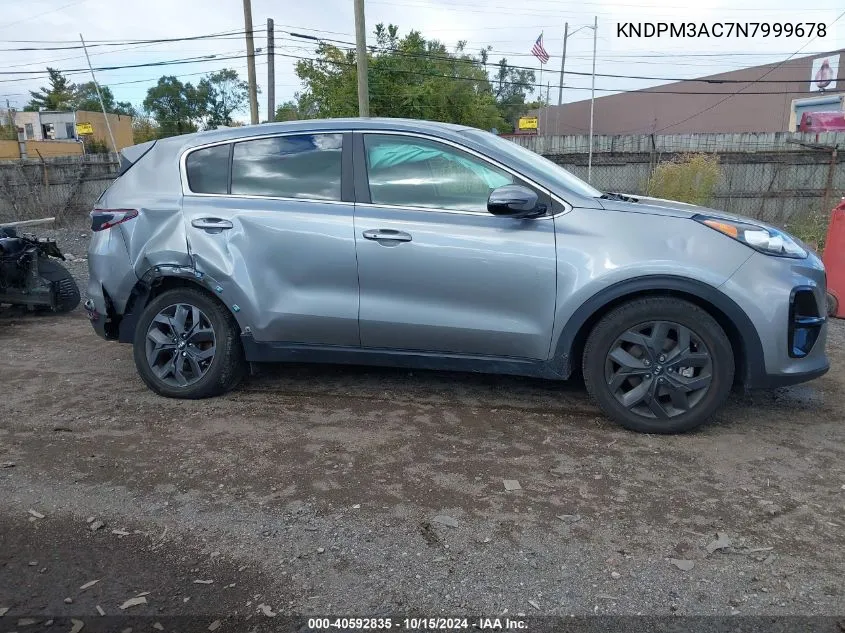 2022 Kia Sportage Lx VIN: KNDPM3AC7N7999678 Lot: 40592835