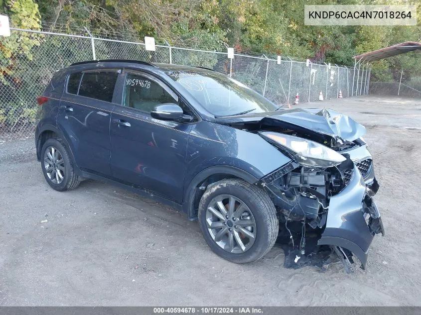 2022 Kia Sportage Nightfall Edition VIN: KNDP6CAC4N7018264 Lot: 40594678