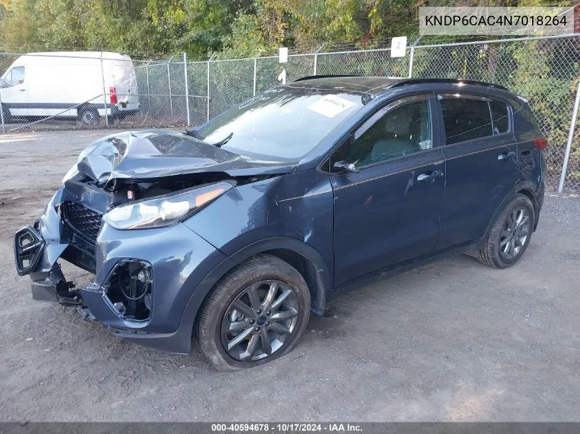 2022 Kia Sportage Nightfall Edition VIN: KNDP6CAC4N7018264 Lot: 40594678