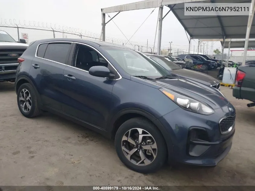 2022 Kia Sportage Lx VIN: KNDPM3AC6N7952111 Lot: 40599179