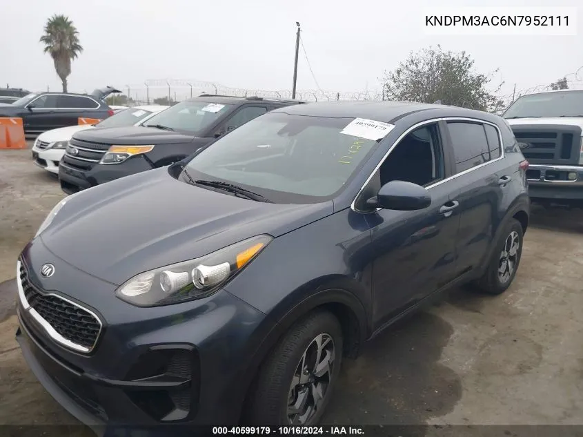 2022 Kia Sportage Lx VIN: KNDPM3AC6N7952111 Lot: 40599179