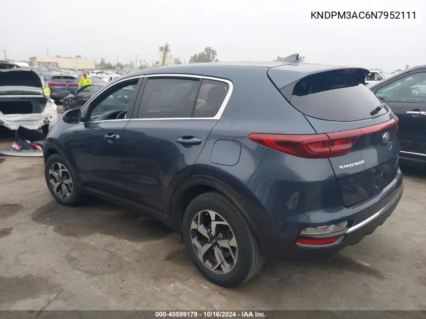 2022 Kia Sportage Lx VIN: KNDPM3AC6N7952111 Lot: 40599179