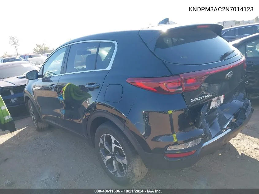 2022 Kia Sportage Lx VIN: KNDPM3AC2N7014123 Lot: 40611606