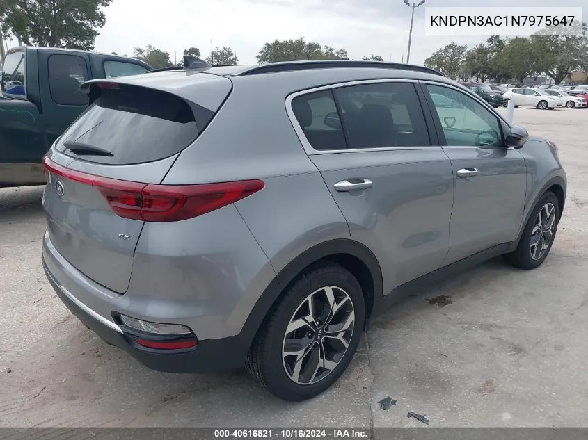 2022 Kia Sportage Ex VIN: KNDPN3AC1N7975647 Lot: 40616821