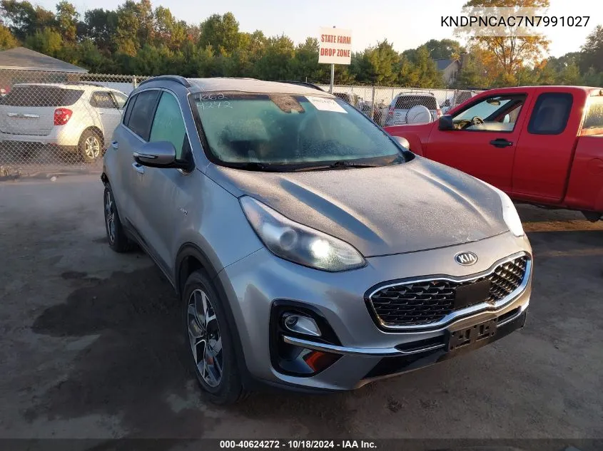 2022 Kia Sportage Ex VIN: KNDPNCAC7N7991027 Lot: 40624272