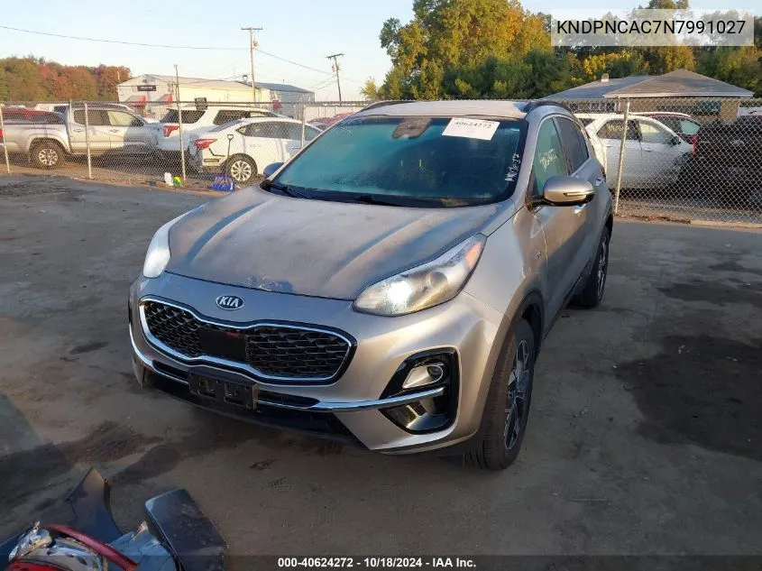 2022 Kia Sportage Ex VIN: KNDPNCAC7N7991027 Lot: 40624272