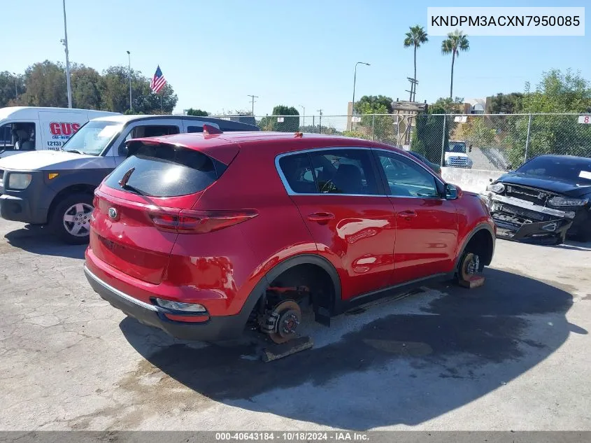 2022 Kia Sportage Lx VIN: KNDPM3ACXN7950085 Lot: 40643184