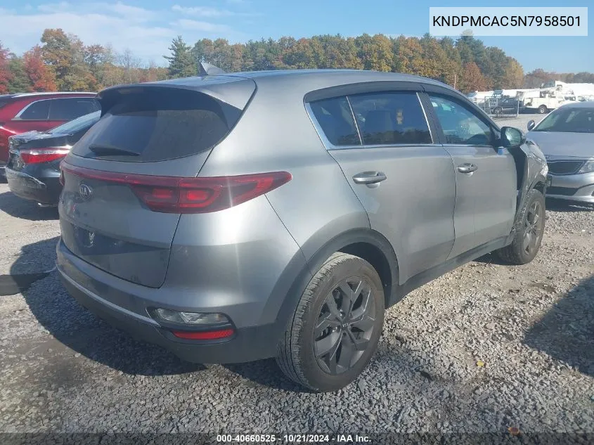 2022 Kia Sportage Lx VIN: KNDPMCAC5N7958501 Lot: 40660525