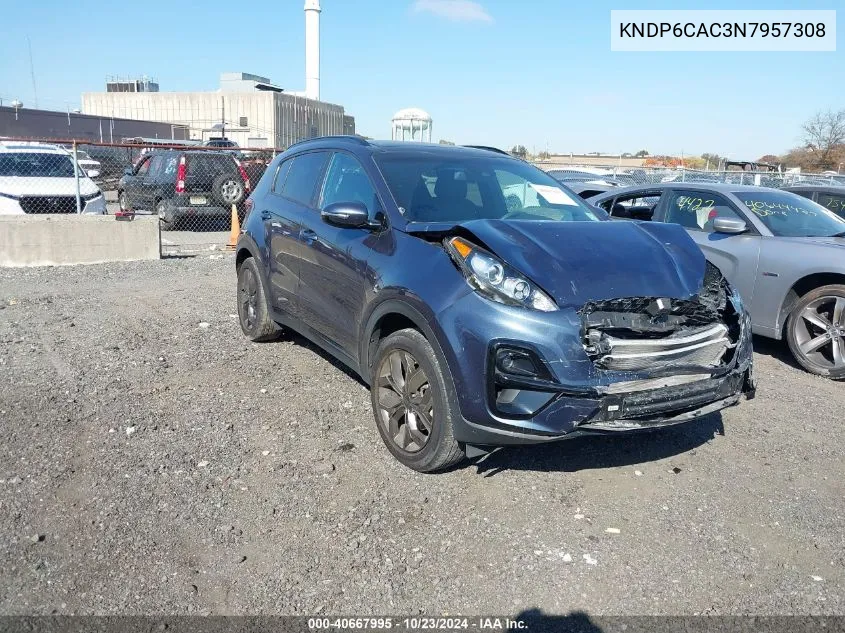 2022 Kia Sportage Nightfall Edition VIN: KNDP6CAC3N7957308 Lot: 40667995