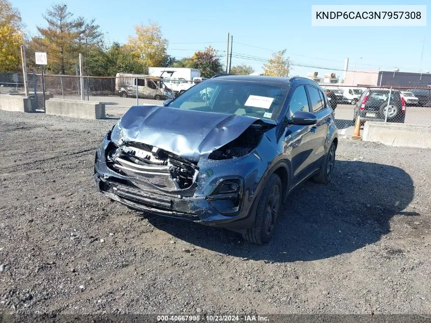 2022 Kia Sportage Nightfall Edition VIN: KNDP6CAC3N7957308 Lot: 40667995