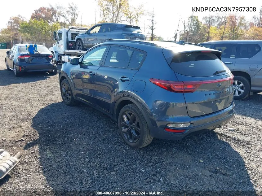 KNDP6CAC3N7957308 2022 Kia Sportage Nightfall Edition