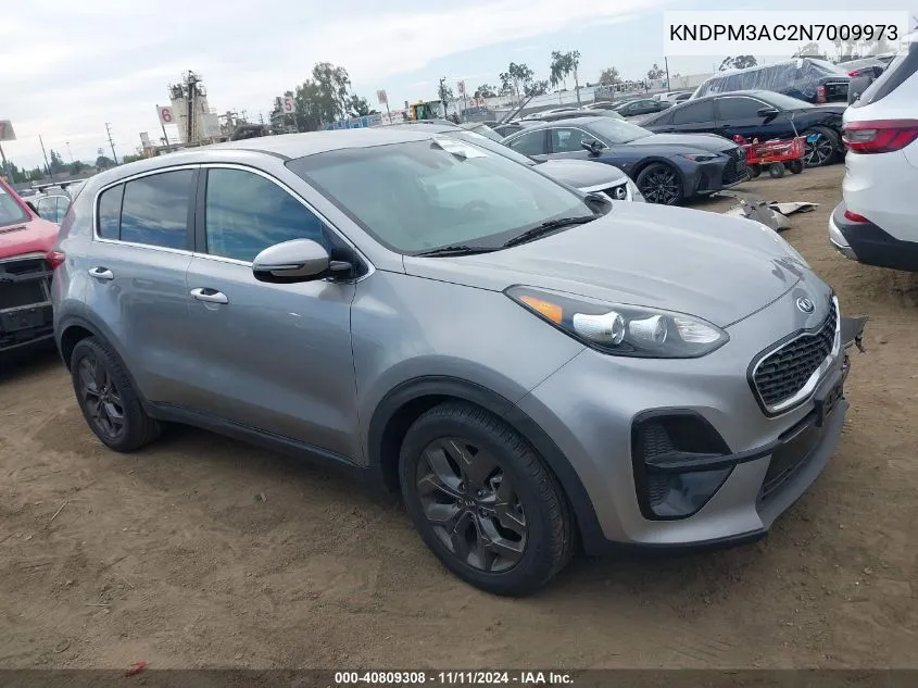 2022 Kia Sportage Lx VIN: KNDPM3AC2N7009973 Lot: 40809308