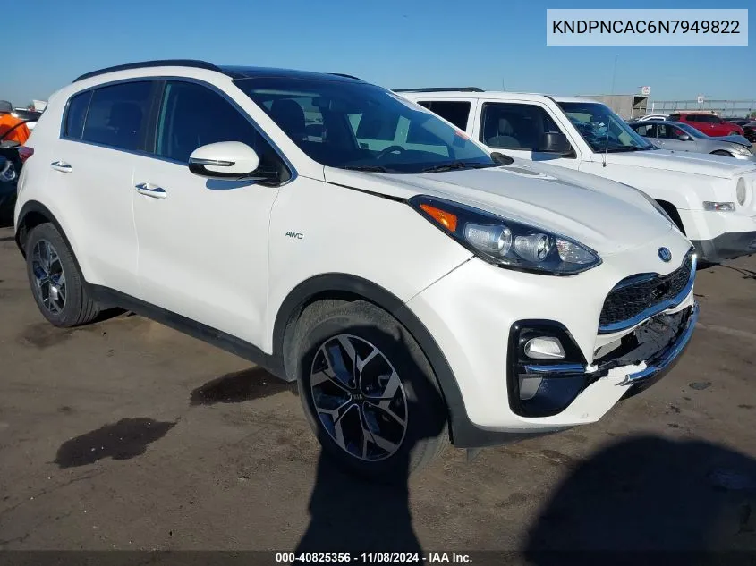 2022 Kia Sportage Ex VIN: KNDPNCAC6N7949822 Lot: 40825356