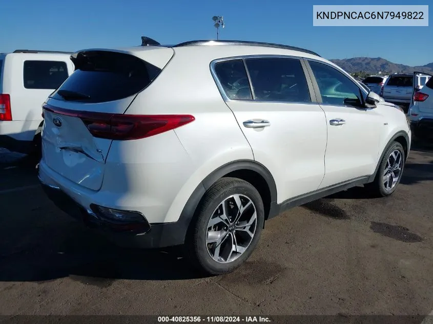 2022 Kia Sportage Ex VIN: KNDPNCAC6N7949822 Lot: 40825356