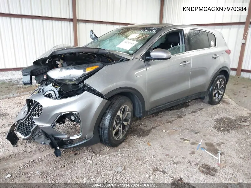 2022 Kia Sportage Lx VIN: KNDPMCACXN7970384 Lot: 40838767