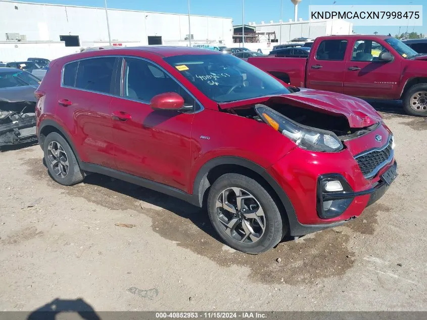 2022 Kia Sportage Lx VIN: KNDPMCACXN7998475 Lot: 40852953