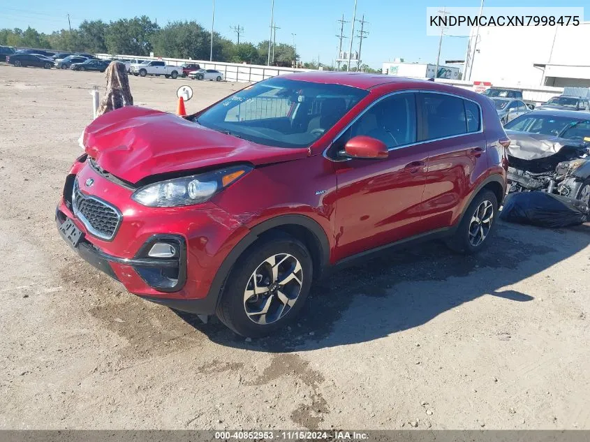 2022 Kia Sportage Lx VIN: KNDPMCACXN7998475 Lot: 40852953