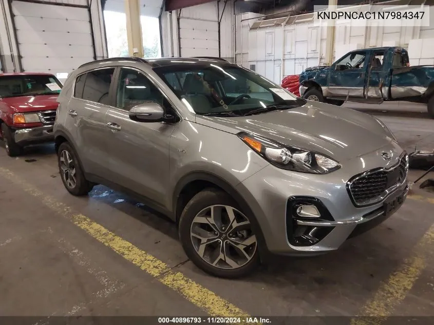 2022 Kia Sportage Ex VIN: KNDPNCAC1N7984347 Lot: 40896793