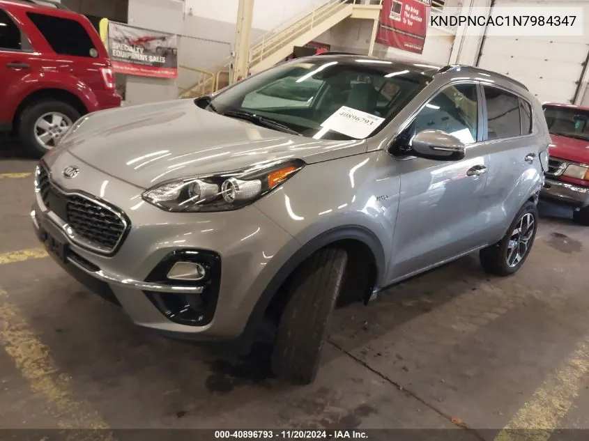 2022 Kia Sportage Ex VIN: KNDPNCAC1N7984347 Lot: 40896793