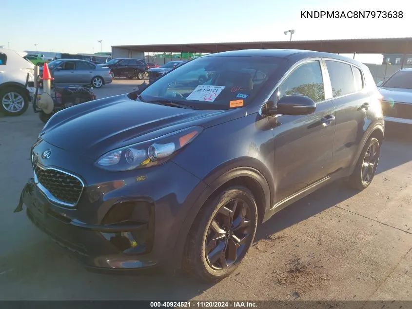 2022 Kia Sportage Lx VIN: KNDPM3AC8N7973638 Lot: 40924521