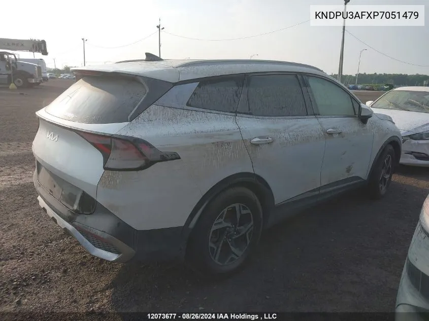 2023 Kia Sportage VIN: KNDPU3AFXP7051479 Lot: 12073677