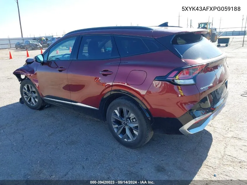 2023 Kia Sportage Sx VIN: 5XYK43AFXPG059188 Lot: 39420023