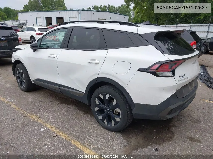 2023 Kia Sportage X-Line VIN: 5XYK6CAF7PG102637 Lot: 39792983