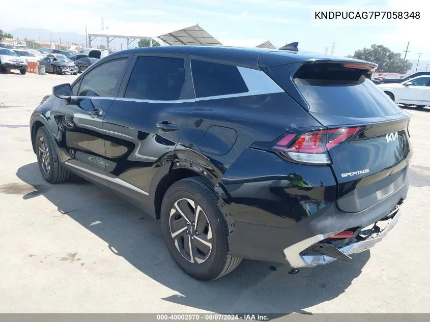 2023 Kia Sportage Hybrid Lx VIN: KNDPUCAG7P7058348 Lot: 40002570